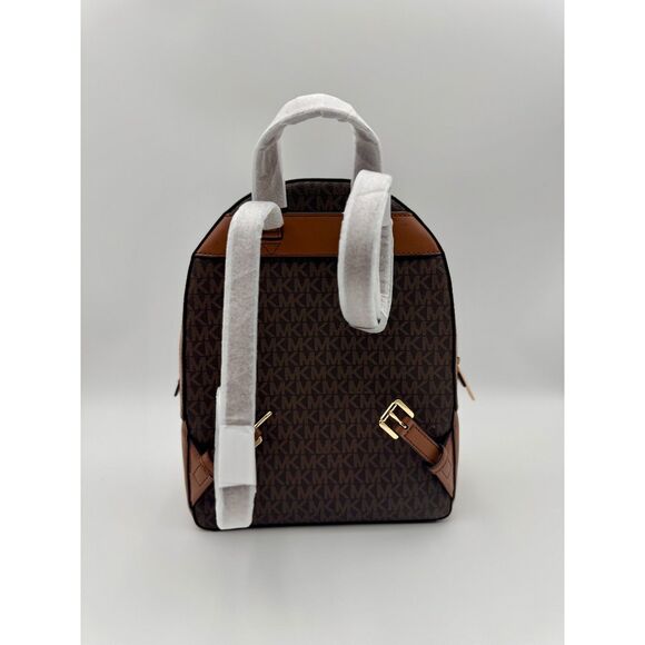 Michael Kors NIP Brown Logo Backpack - Picture 10 of 10